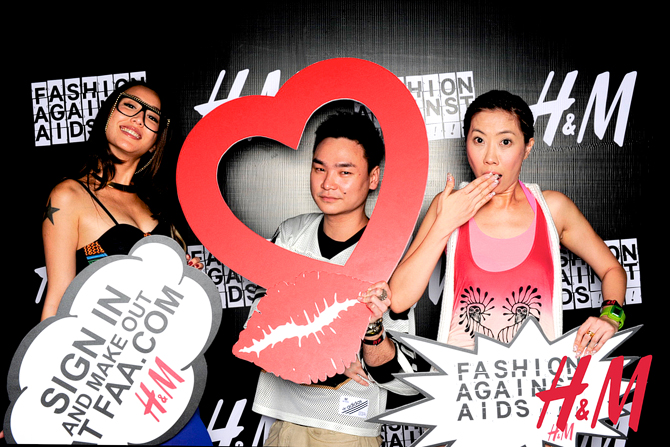 H&M Fashion Against Aids Launch Hello Stranger Singapore's Darling Event Photo Booth