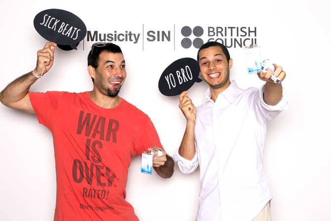 Musicity x British Council Hello Stranger Singapore Event Photobooth
