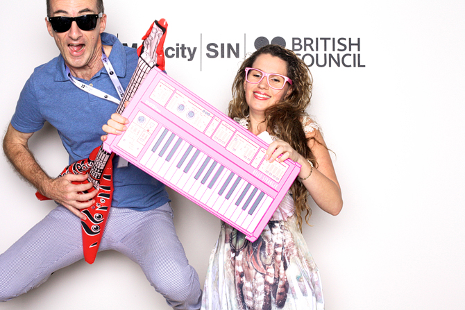 Musicity x British Council Hello Stranger Singapore Event Photobooth