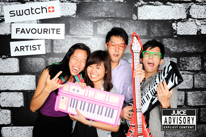 Juice 10th DJ Quest Hello Stranger Singapore's Darling Event Photo Booth