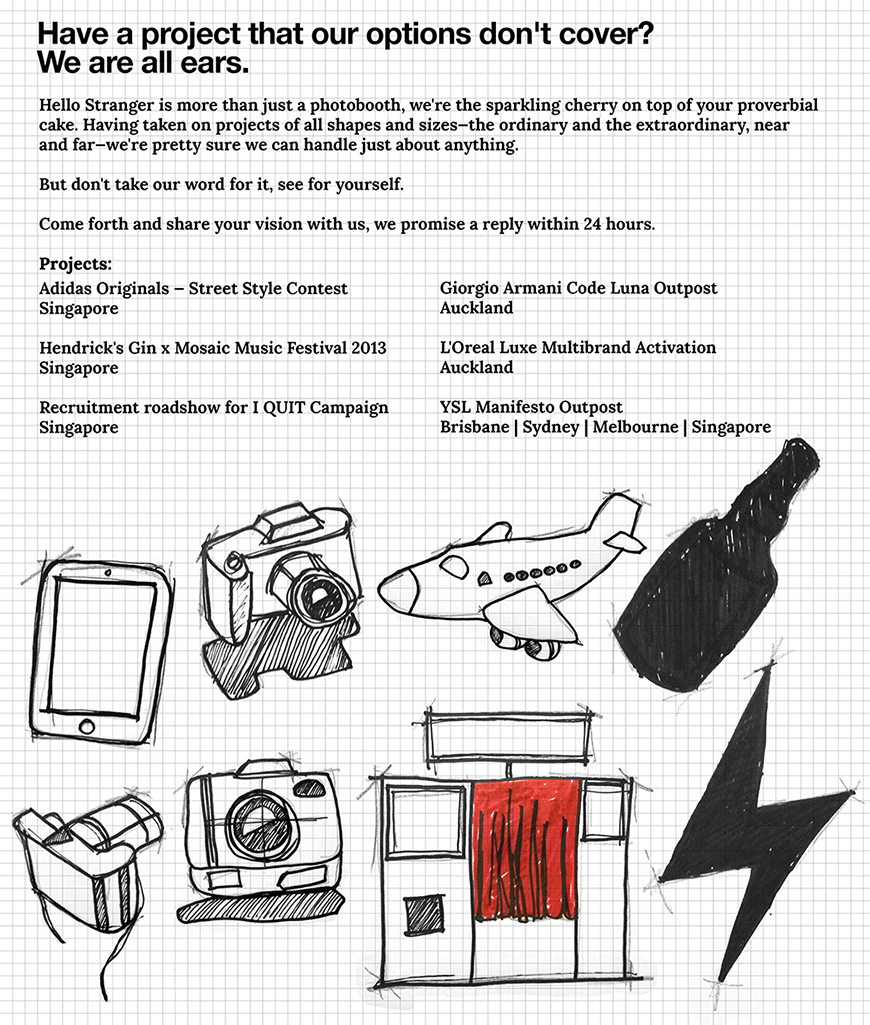 Brand Projects | Hello Stranger Singapore Darling Event Photo Booth Get Creative!